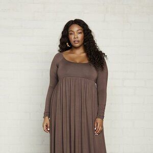 DISCONTINUED Rachel Pally ISA Maxi Dress 1X COCOA BROWN Modal